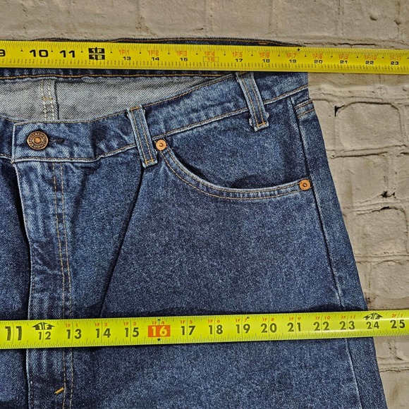 Levis 505 Orange Tab Deadstock USA Vintage Straight Leg Jeans Blue MENS SZ 42X30 - Picture 6 of 13